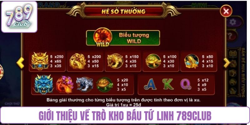 Giới thiệu về trò Kho báu tứ linh 789club