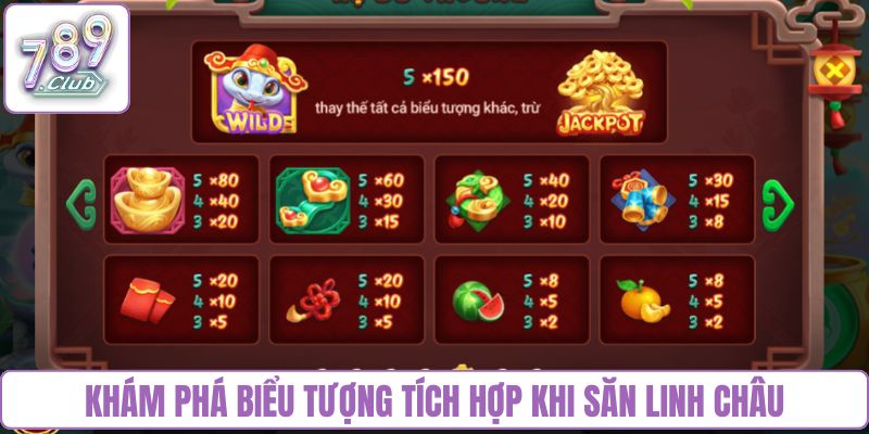 Khám phá biểu tượng tích hợp khi săn linh châu
